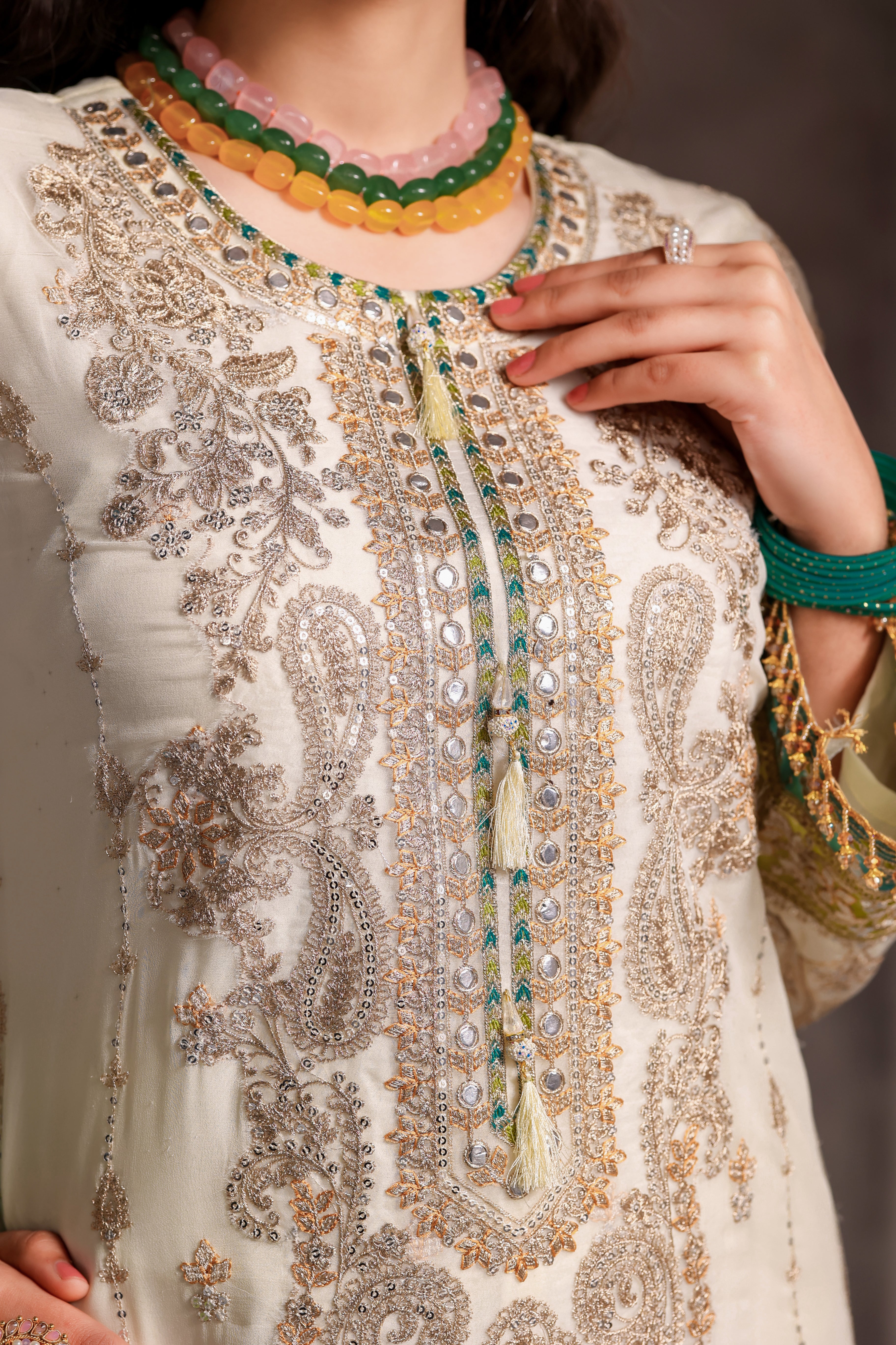 Aleena Bamber Chiffon Formal Suit -NFD-305